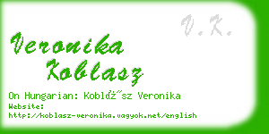 veronika koblasz business card